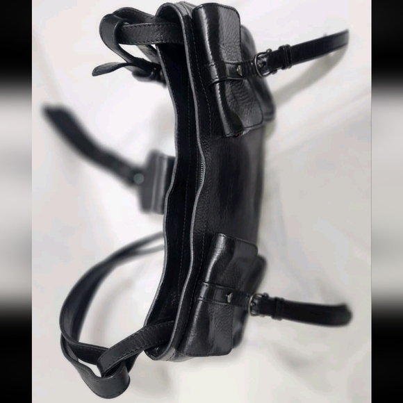 Burberry Prorsum Runway Cinda Black Leather Moto Crossbody Handbag Shoulder bag - Picture 13 of 15